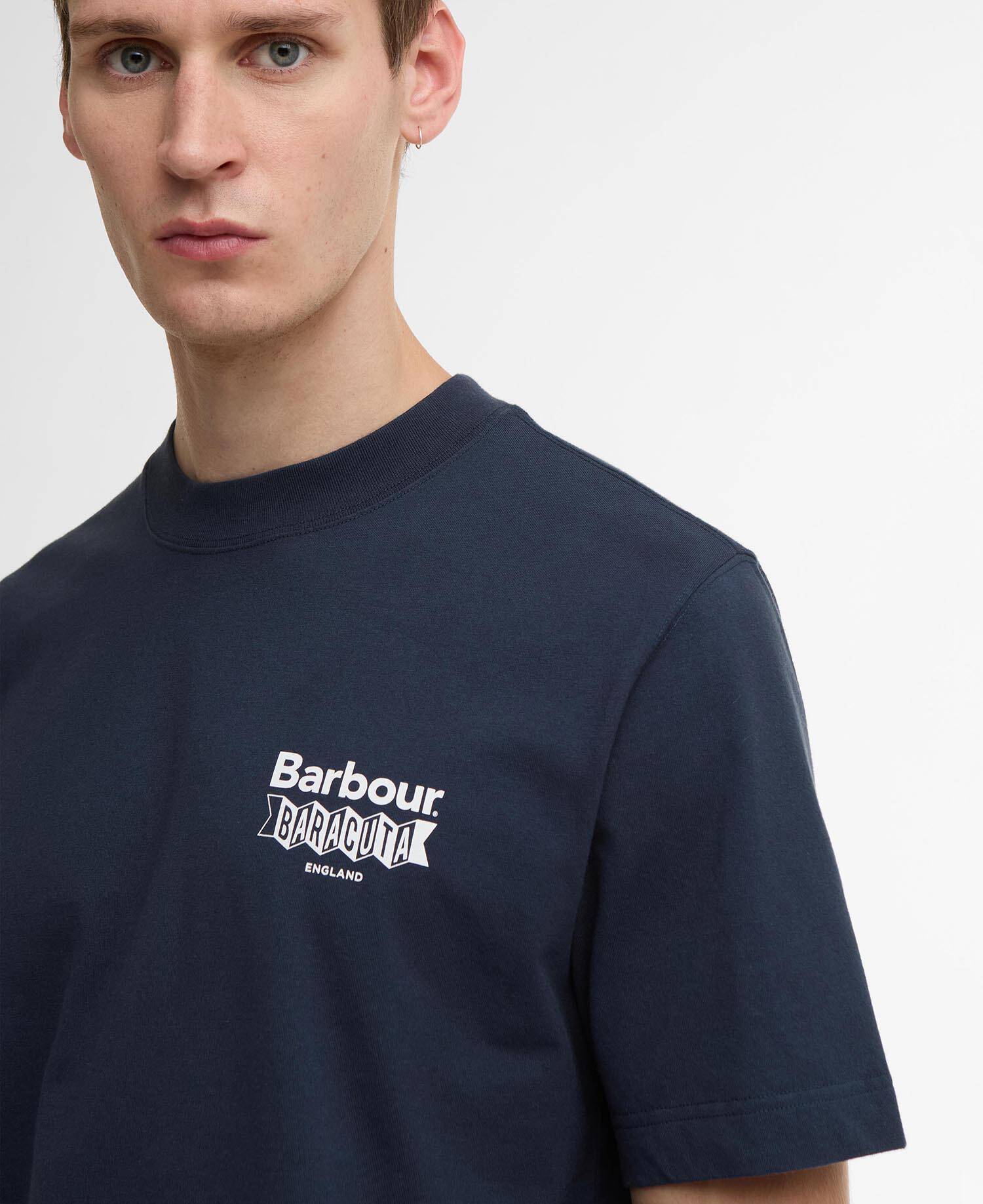 Barbour x Baracuta All Nighter Oversized T-Shirt Navy image number 3