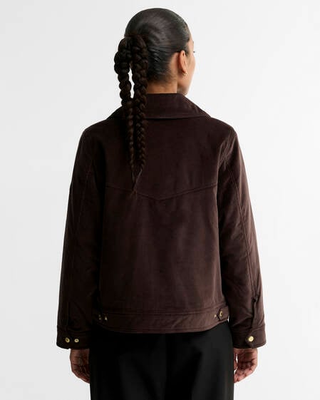 Hanson Velvet Casual Jacket Truffle