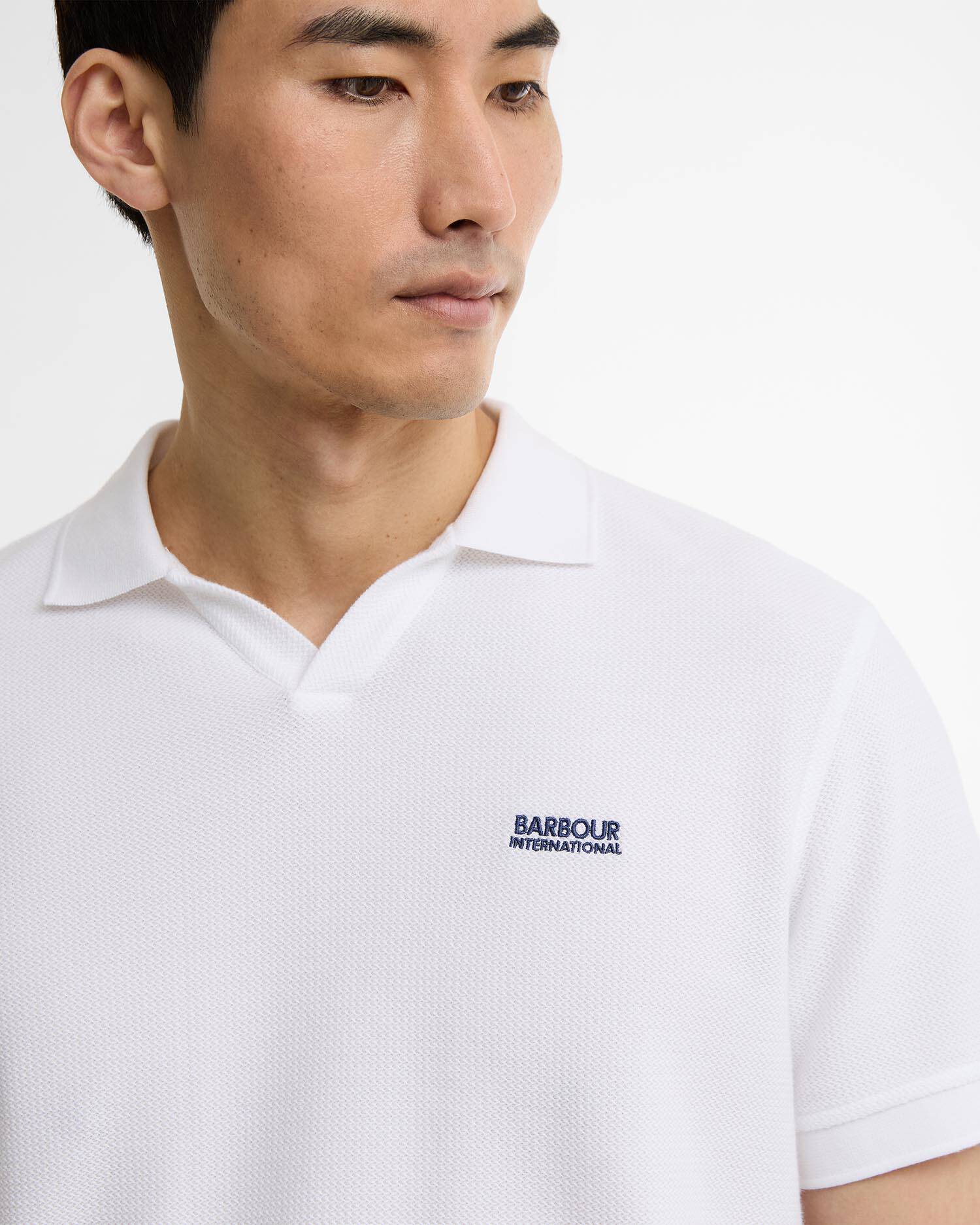 Milbank Textured Polo Shirt White image number 3
