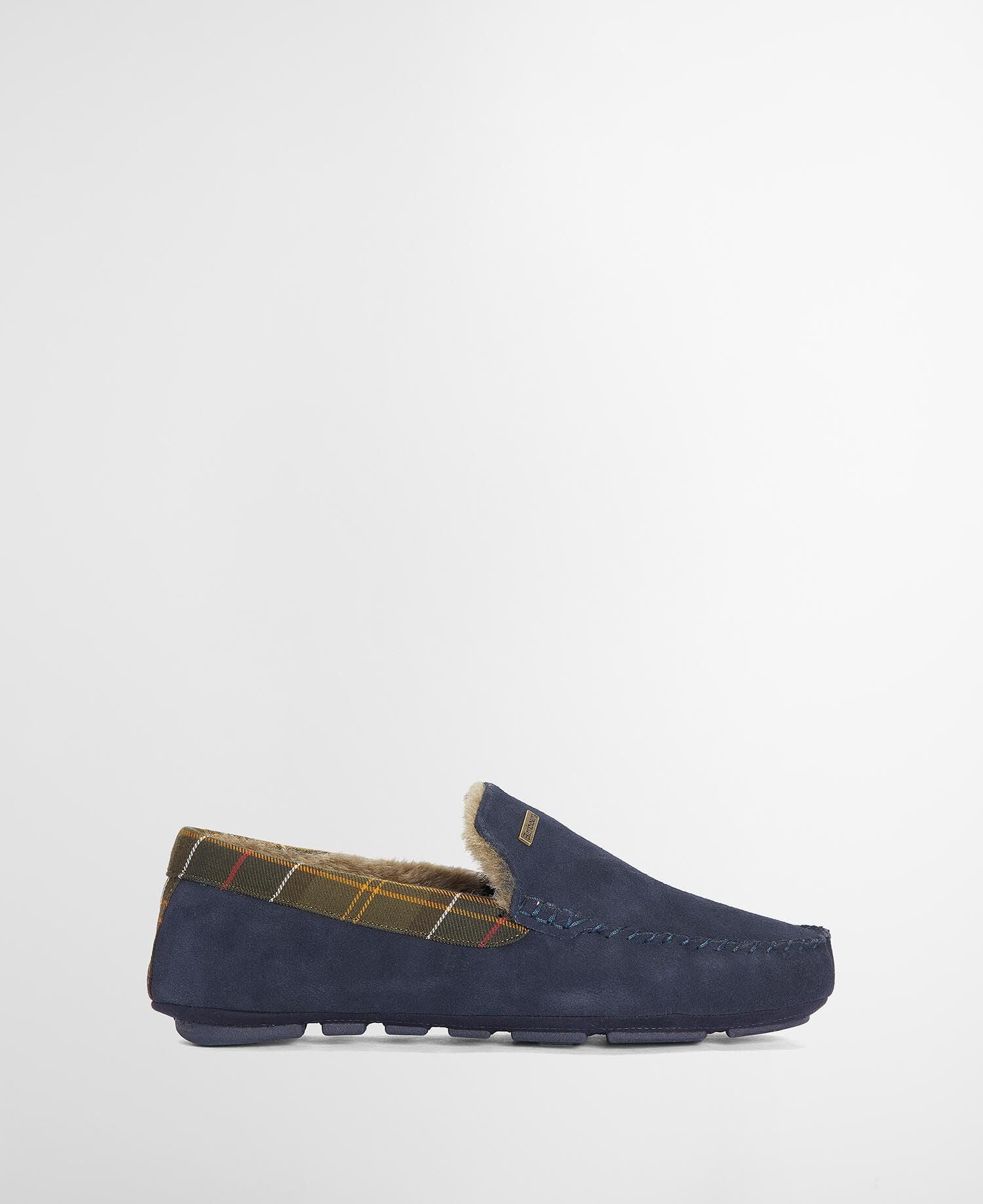 Monty Slippers Navy Suede
