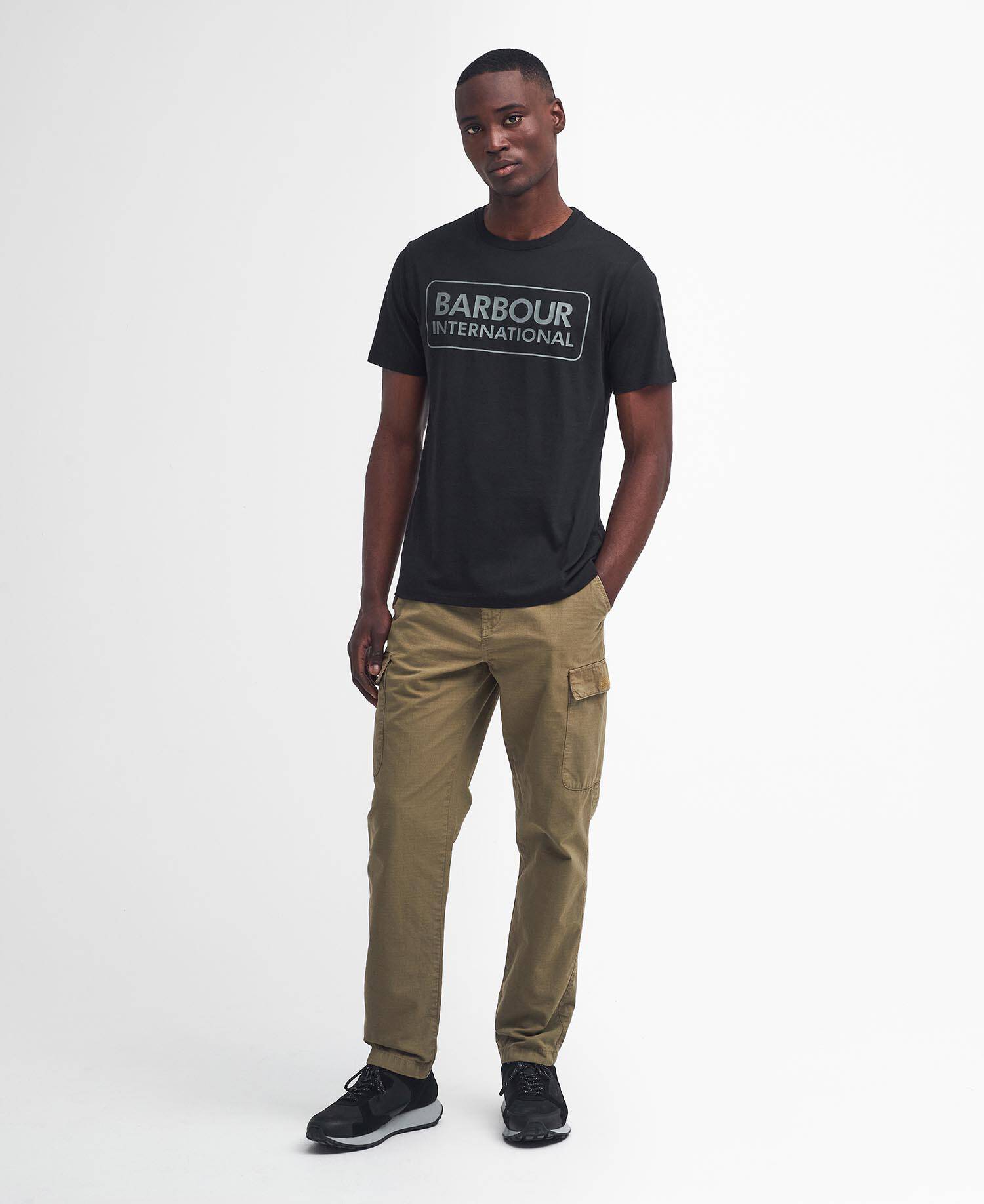 Essential Large Logo T-Shirt Black-Pewter image number 1