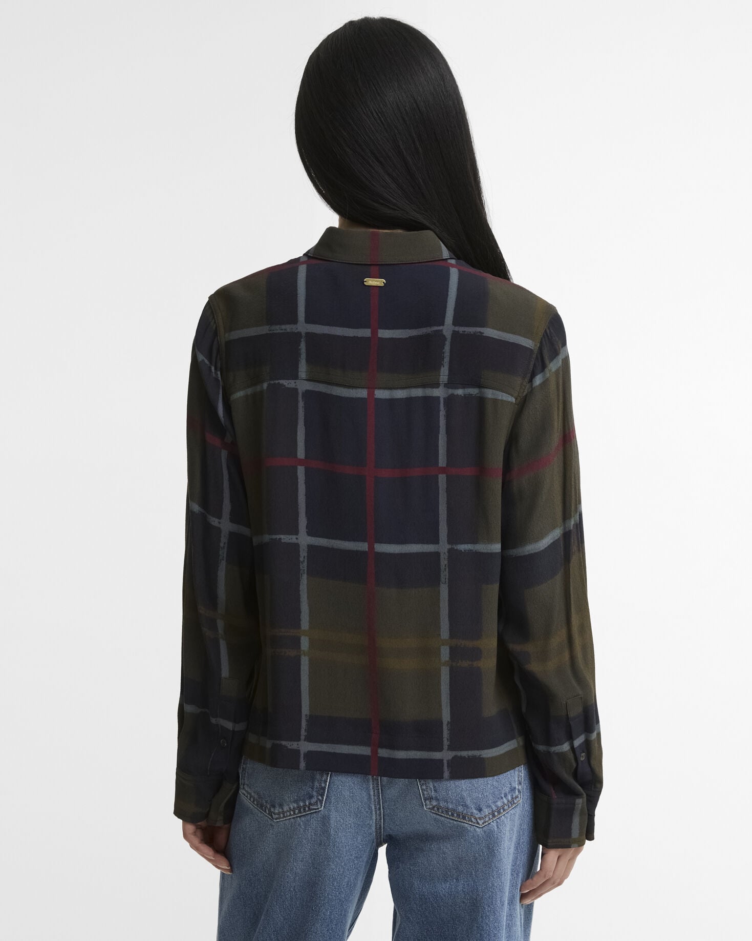 Kirklees Relaxed Long-Sleeved Shirt Shadow Classic Painted Tartan