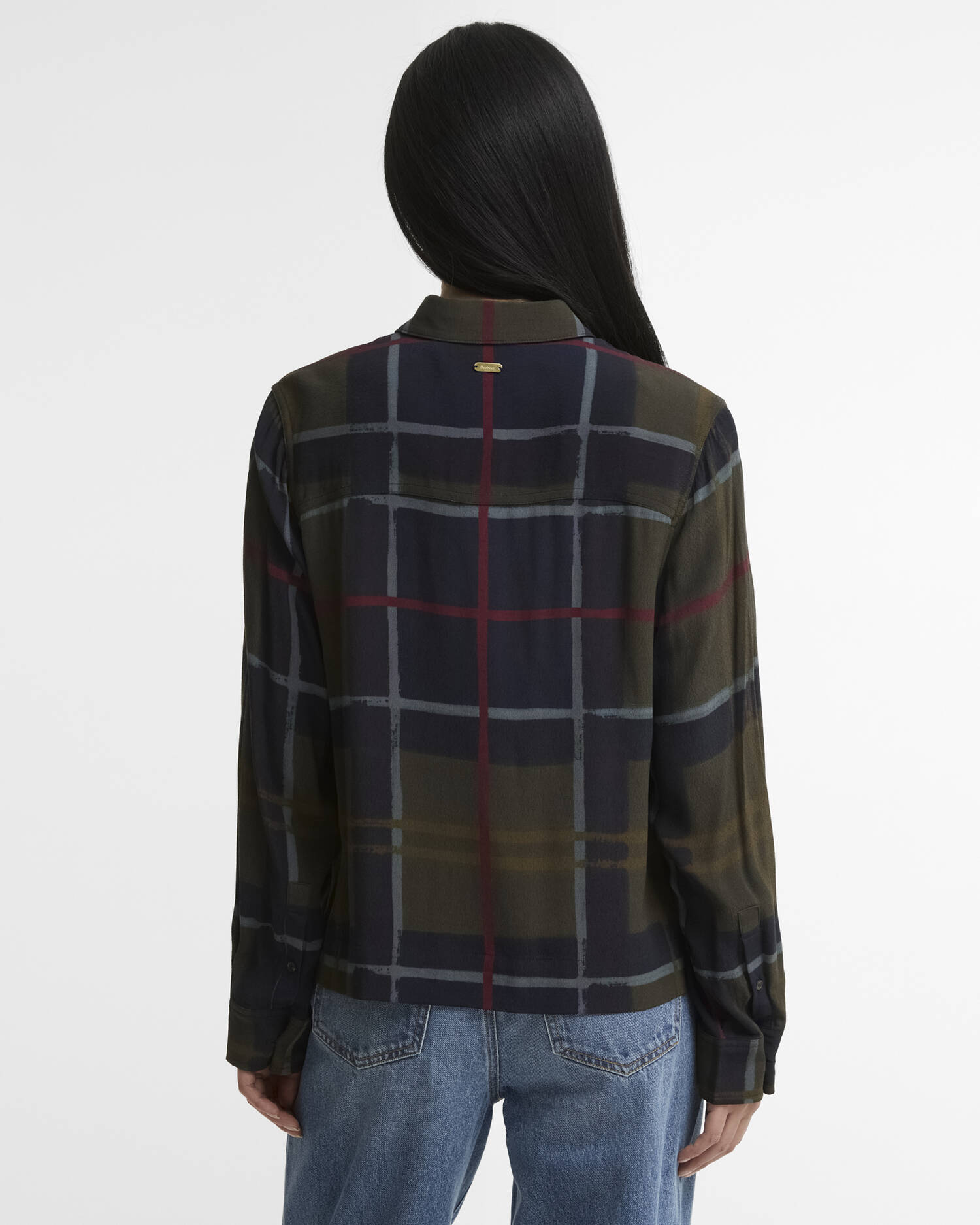 Kirklees Relaxed Long-Sleeved Shirt Shadow Classic Painted Tartan image number 2