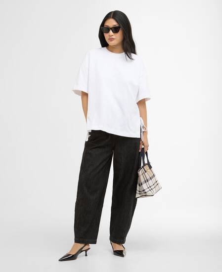 T-Shirt Marron White