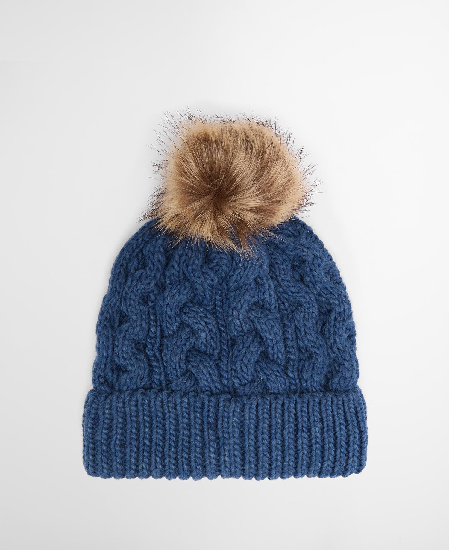 Beanie Penshaw Cable Knit Navy Peony