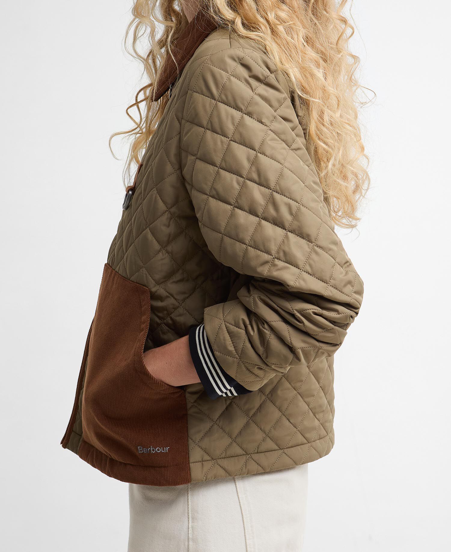 Aylesby Quilted Jacket Dusky Green