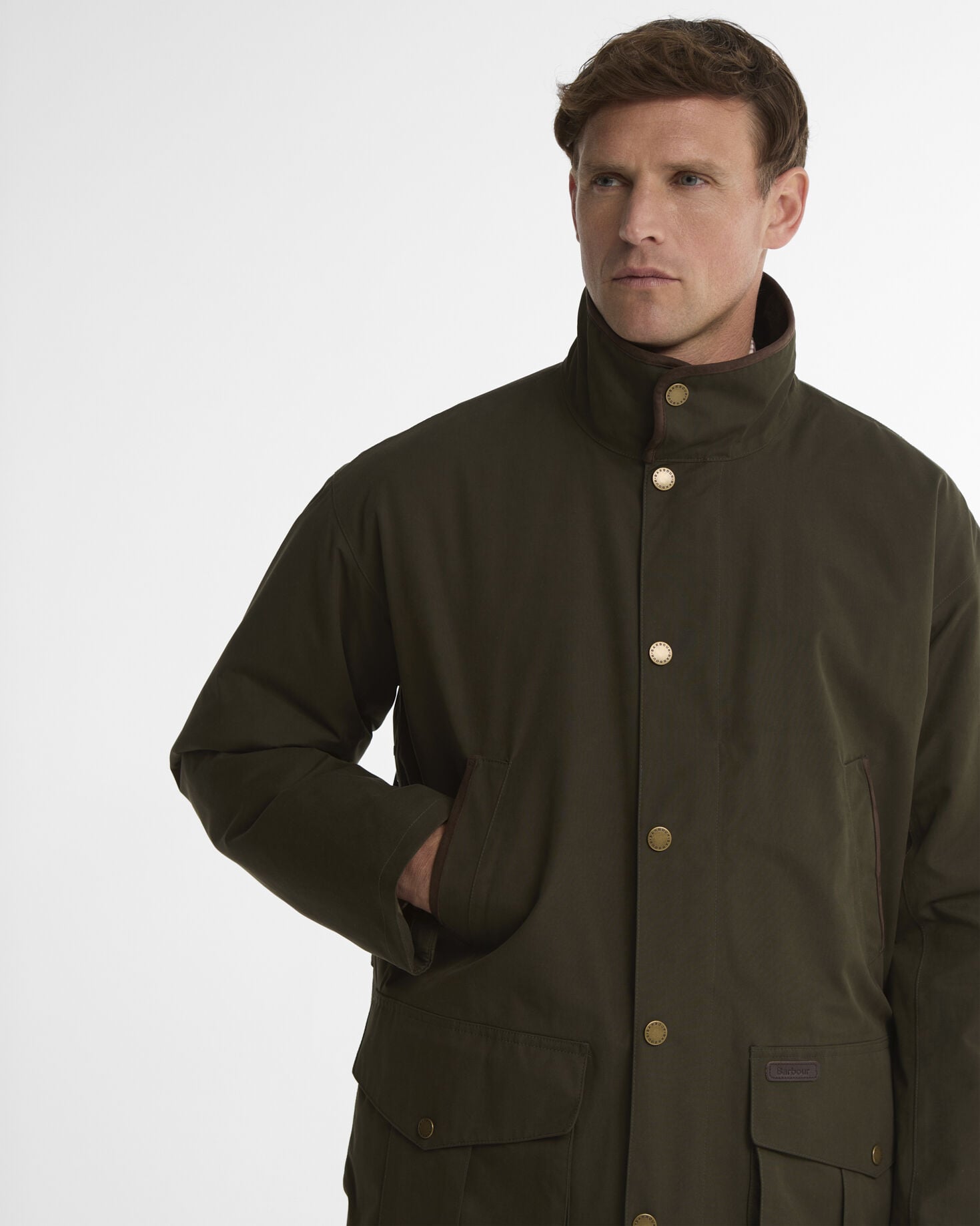 Barbour Jacke Bromfield Waterproof Dark Olive