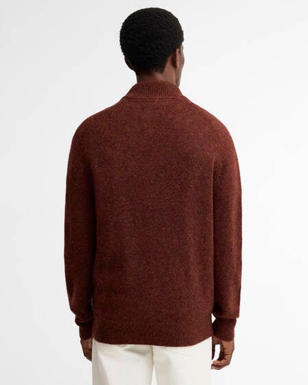Talder Zip-Up Jumper Russet