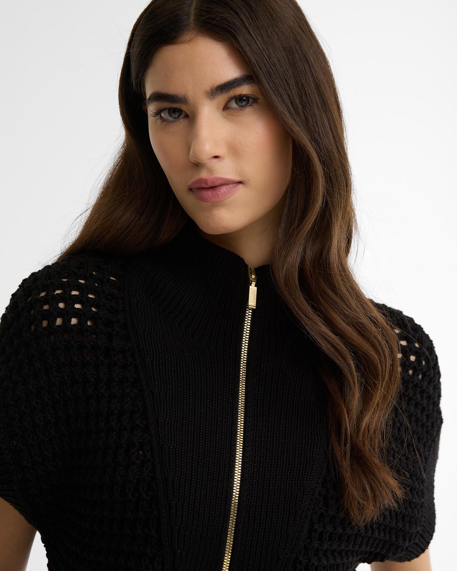 Niamh Knitted Vest Black
