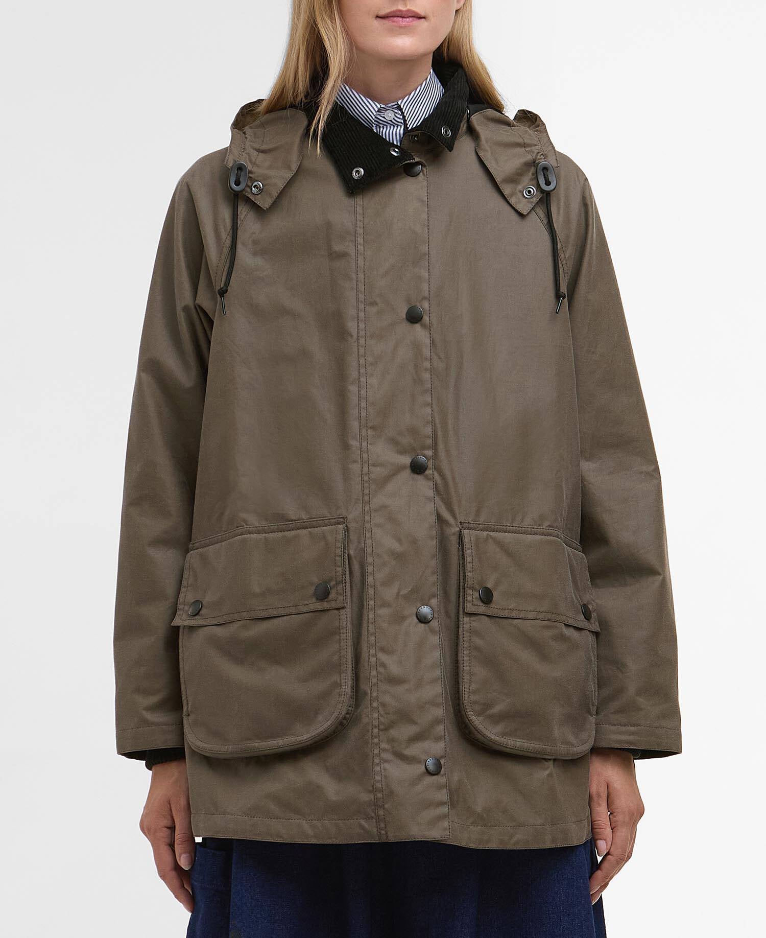 Parka cerato da donna Barbour x Margaret Howell Kelp image number 4