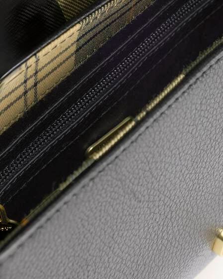 Borsa a tracolla in pelle Rosa Black