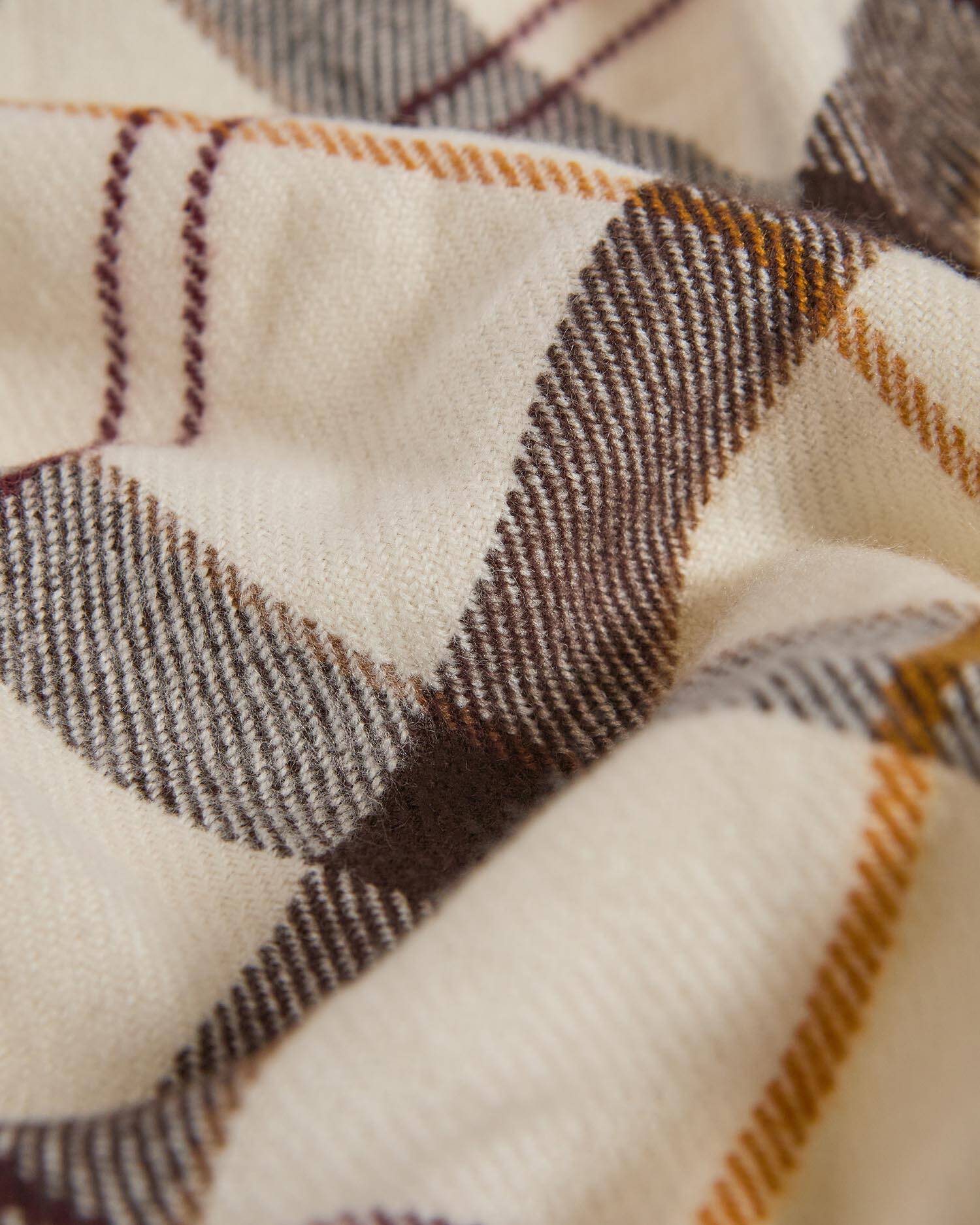 Barbour Schal Kirklees Tartan Ecru Muted Tartan image number 2