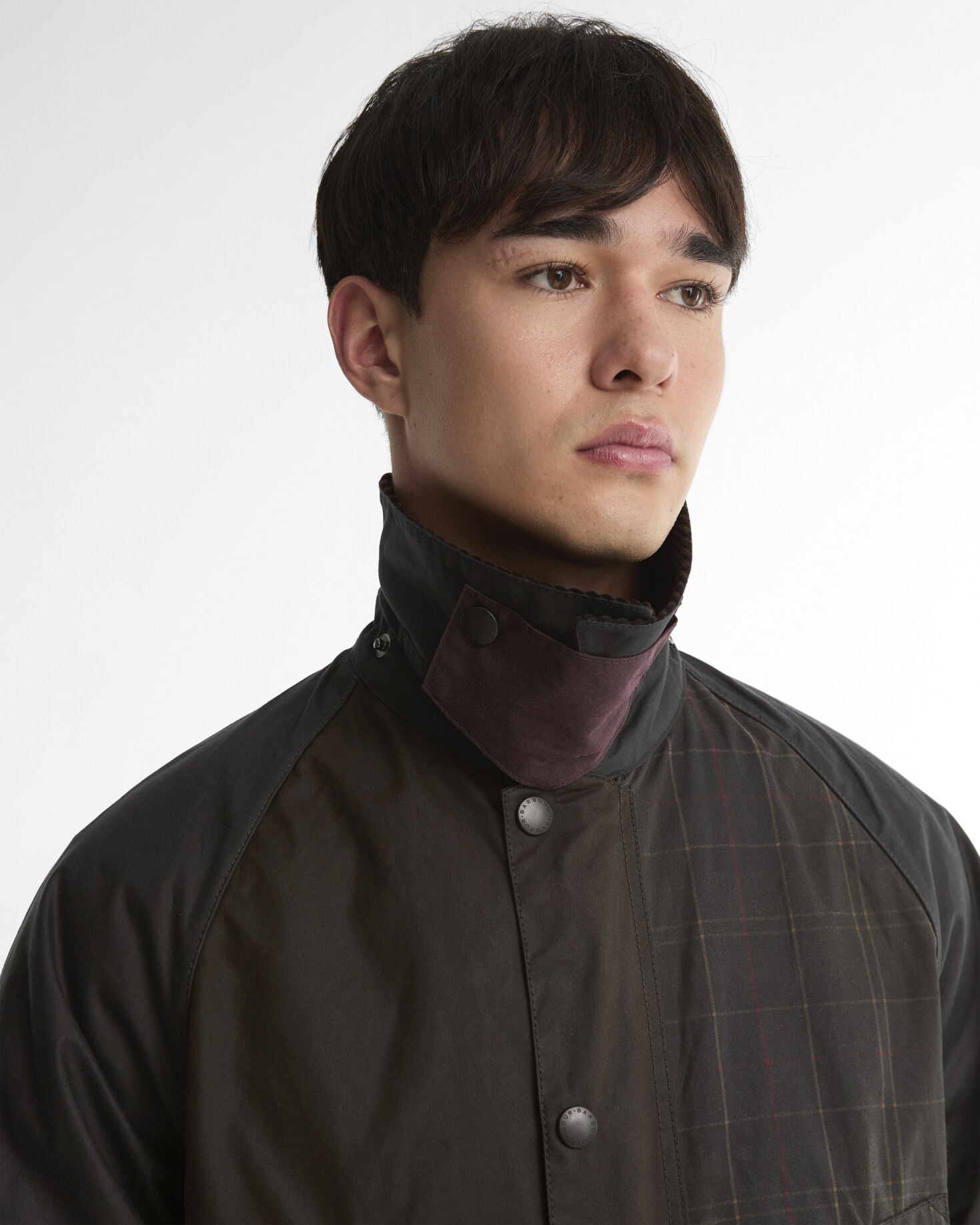 Patchwork Oversized Bedale Waxed Jacket Tartan Multi