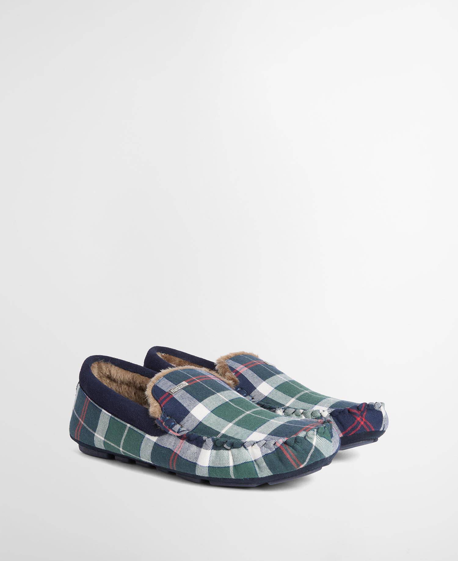 Monty Slippers Evergreen Festive Tartan image number 1