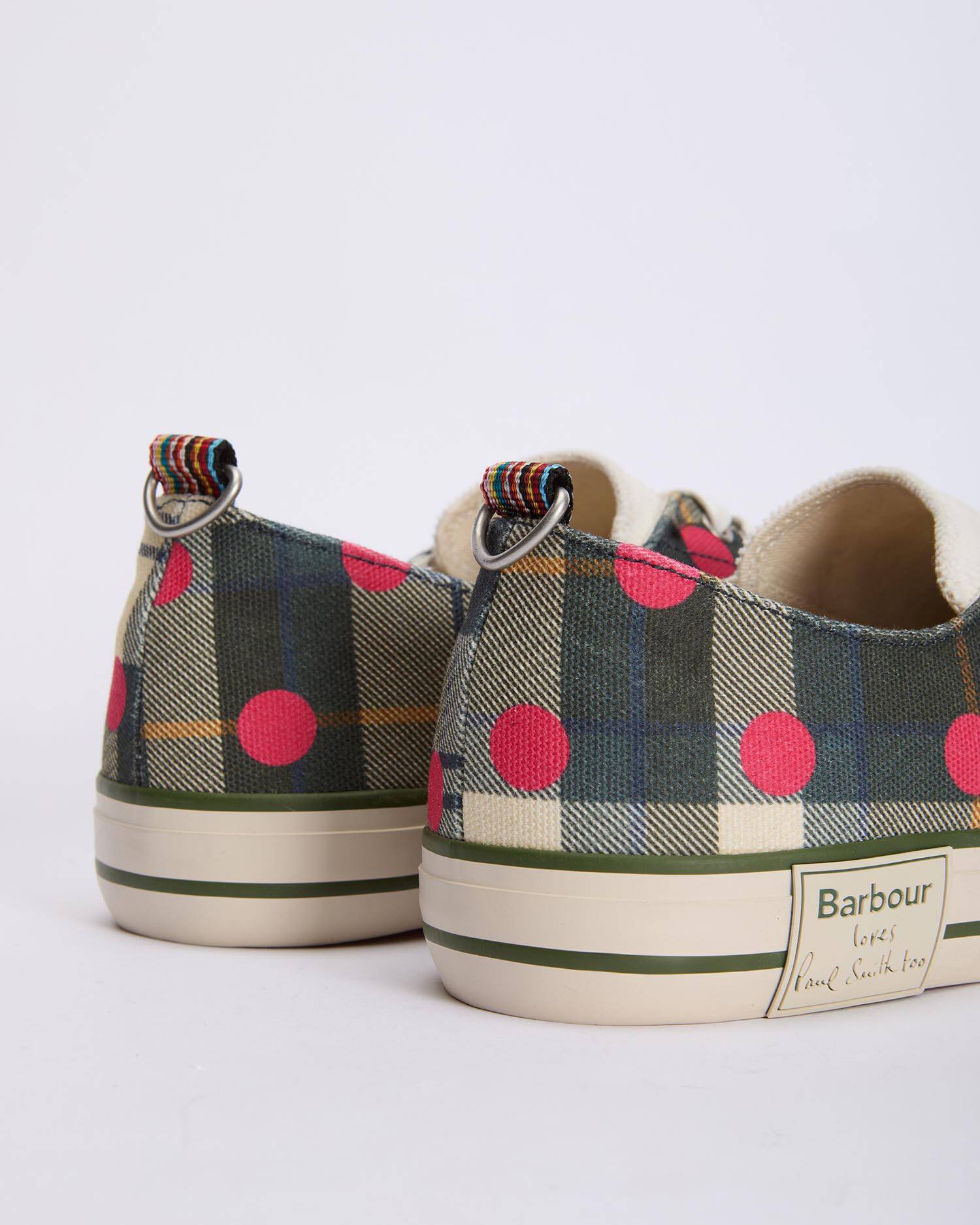 Paul Smith Loves Barbour Herren Sneaker Plimsolls Ancient Tartan image number 3