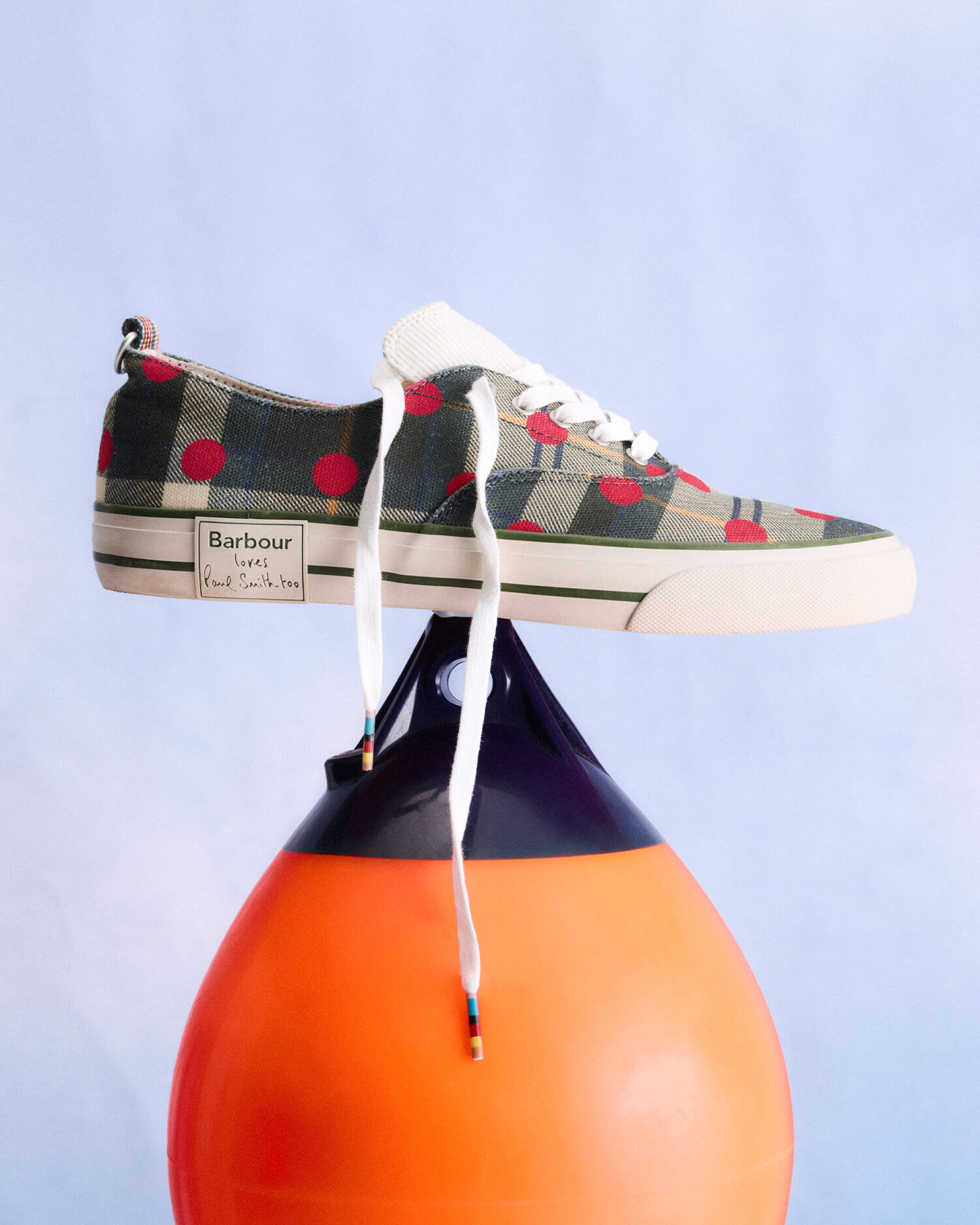 Paul Smith Loves Barbour Women's Plimsolls Ancient Tartan image number 0