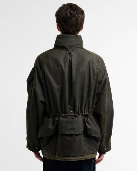 Barbour x Norbit Wachsjacke Ripstop Archive Olive