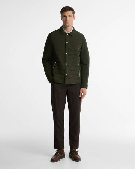 Knowle Quilted Sweatshirt Sage