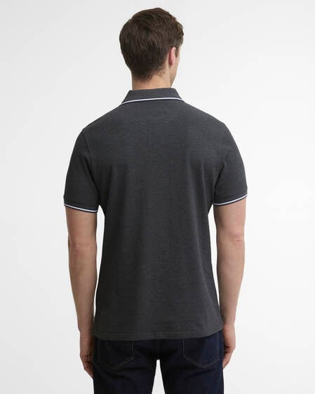 Fielding Tailored Short-Sleeved Polo Shirt Charcoal