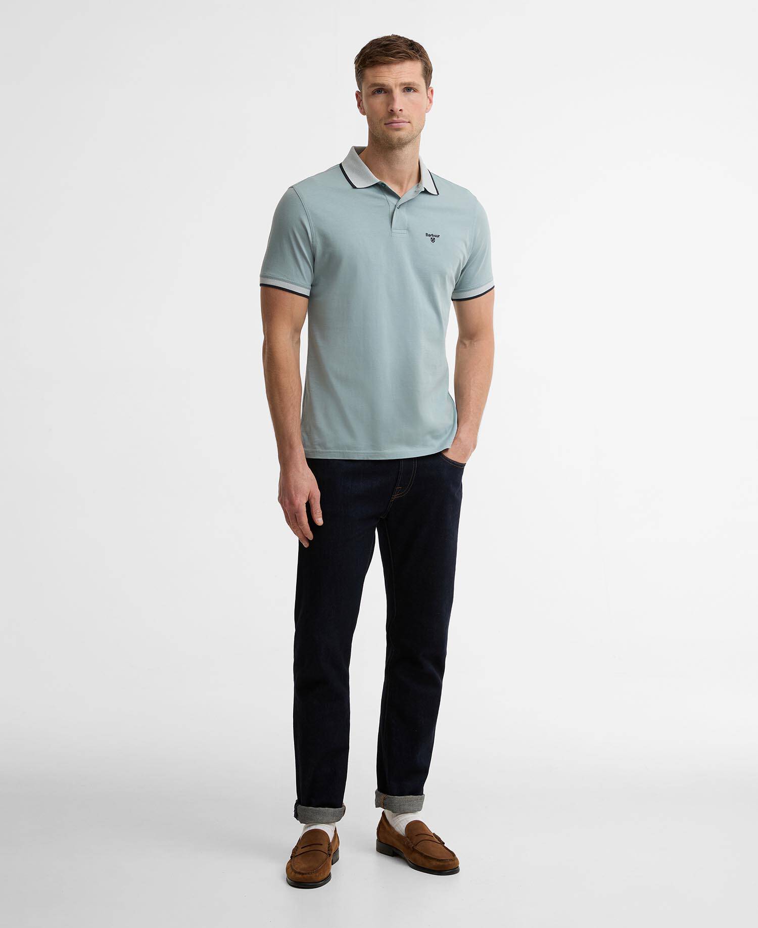 Poloshirt Cornsay Dusty Slate image number 1