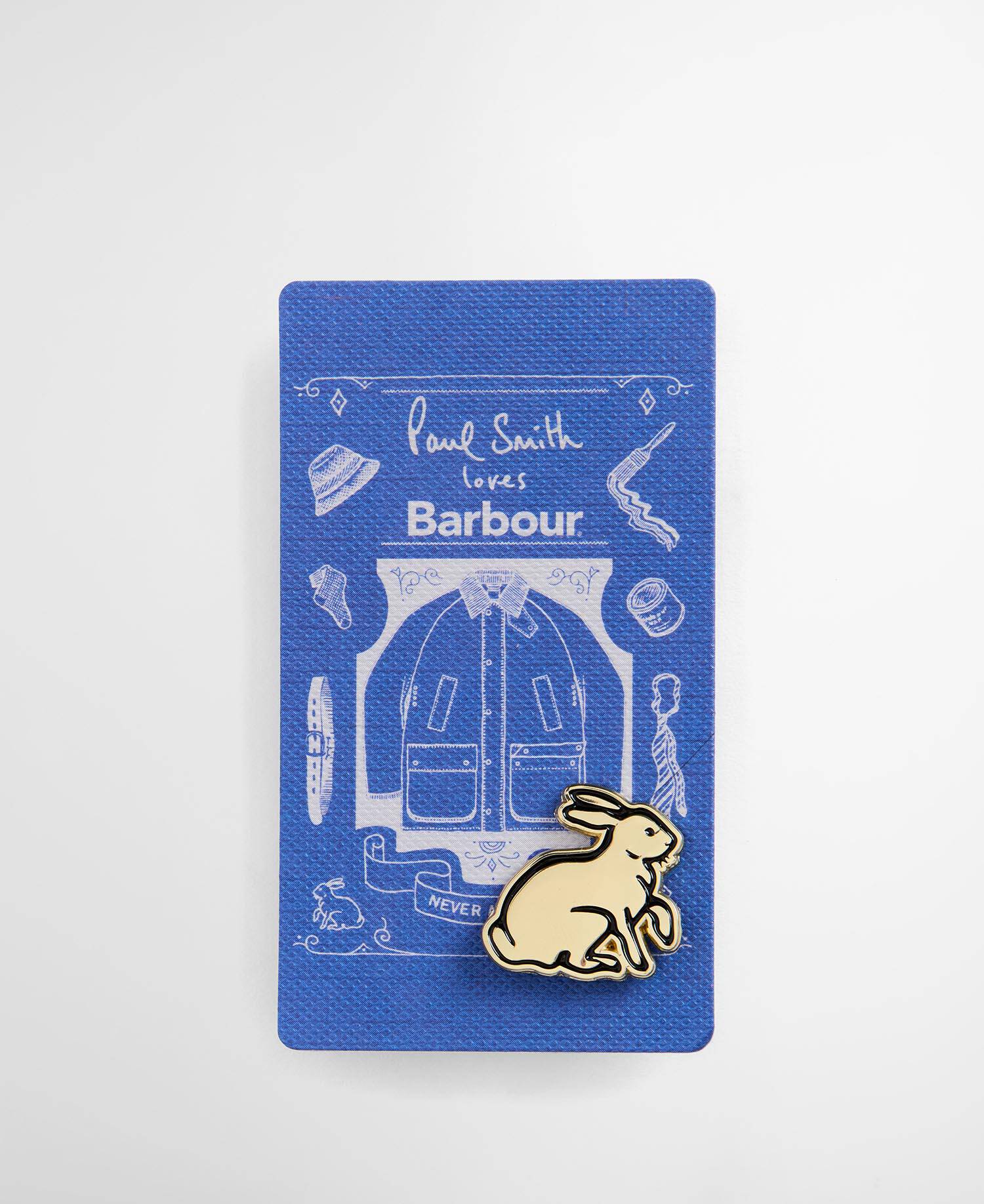 Paul Smith Loves Barbour Pin Badge Rabbit image number 0