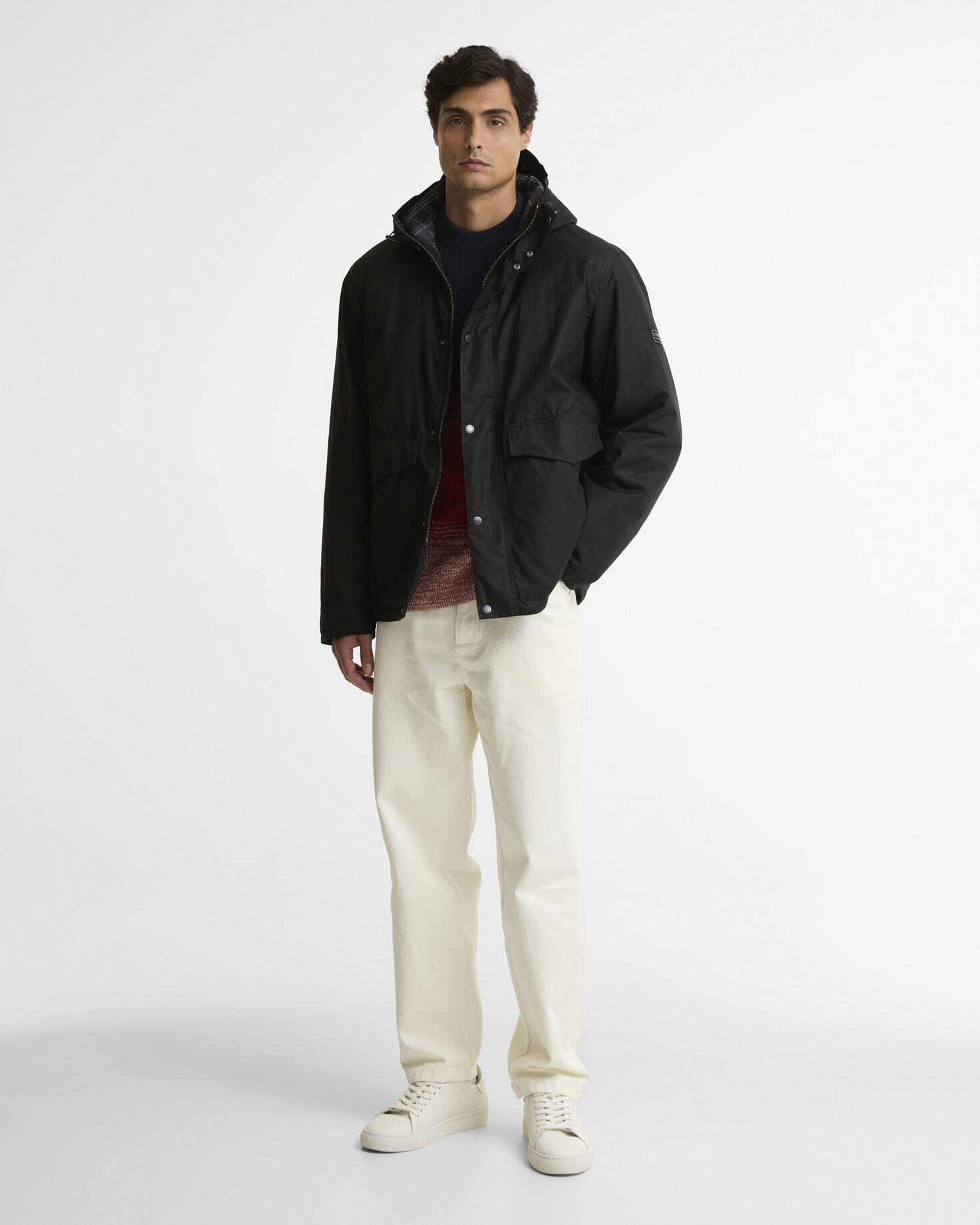 B.Intl Wachsjacke Everrett Black