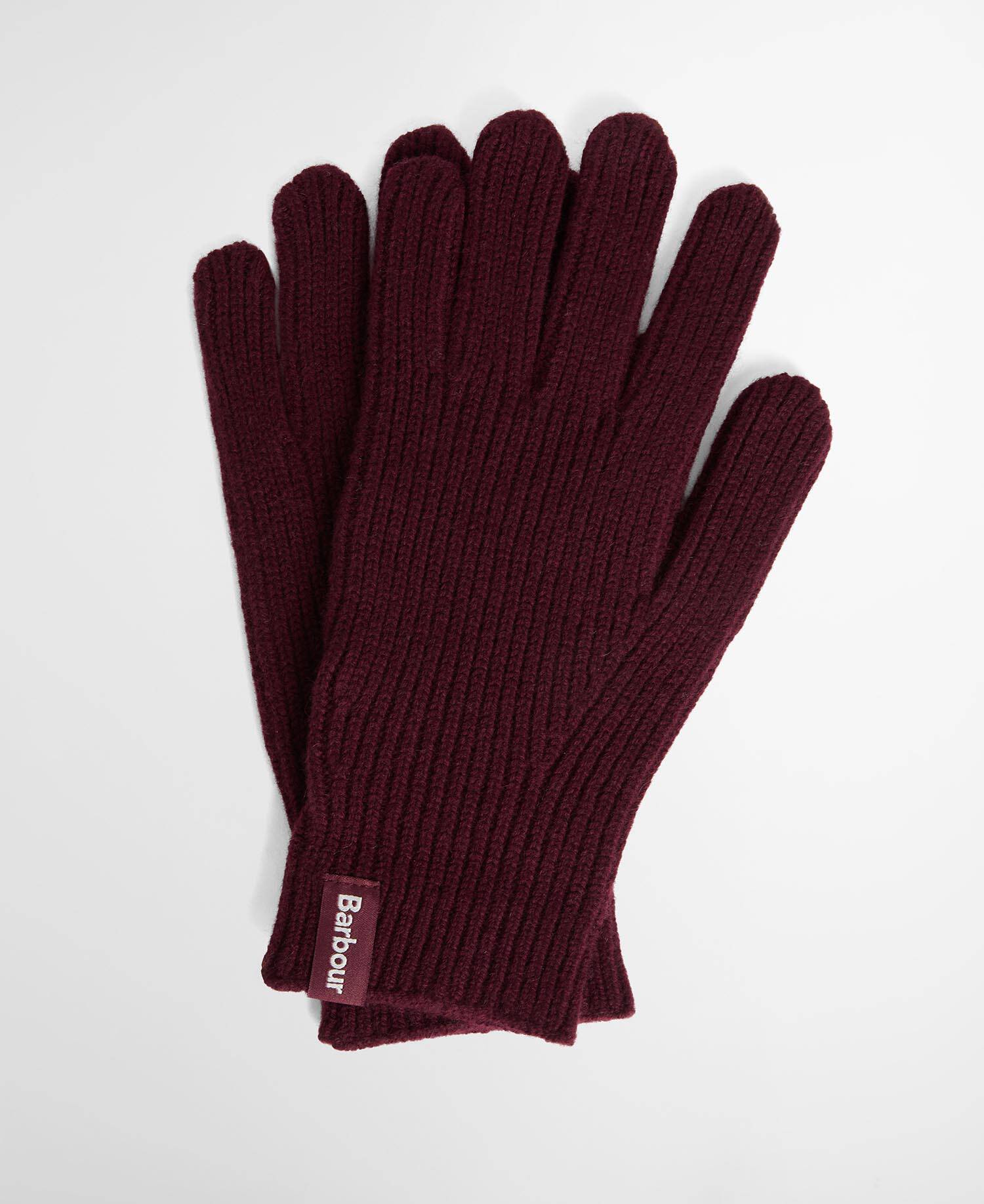 Barbour Handschuhe Danforth aus Woll-Kaschmir-Mix Wine image number 0