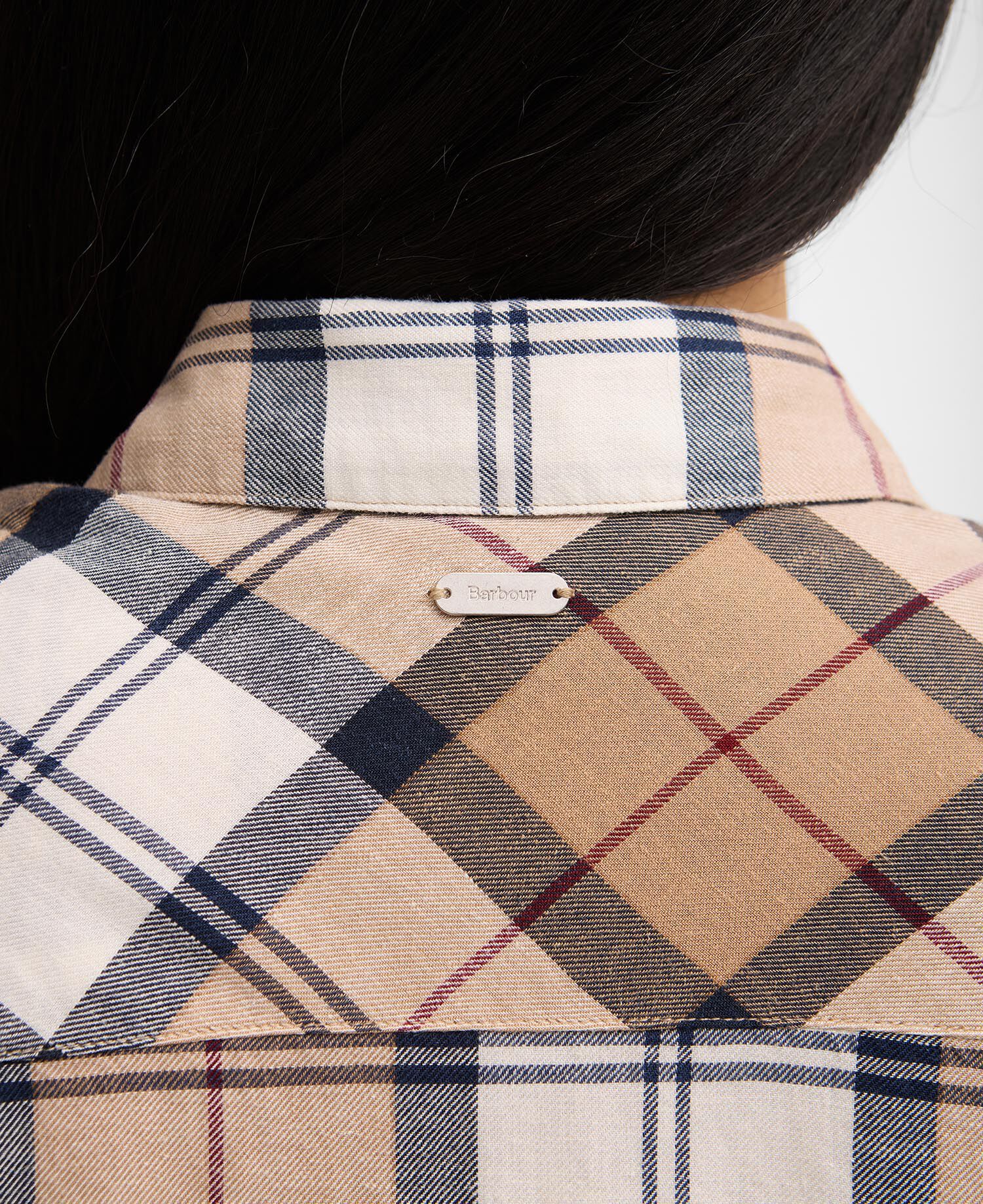 Abito midi in tartan Fern Hessian Tartan