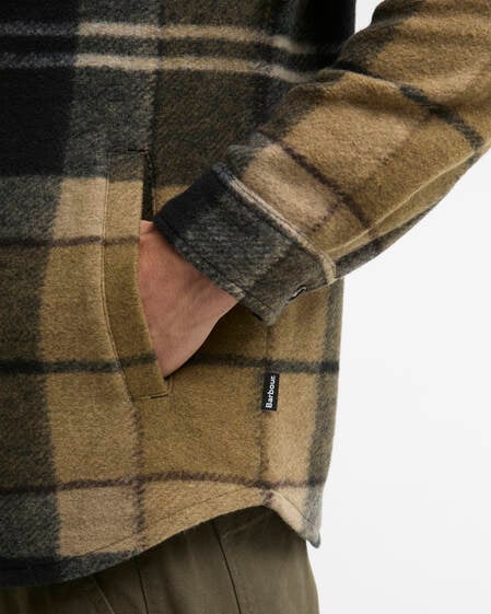 Woodlane Brushed Check Overshirt Birchwood Dress Tartan