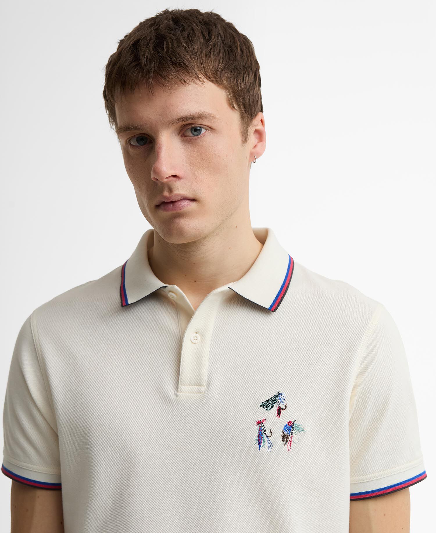 Paul Smith Loves Barbour Poloshirt Lure Whisper White