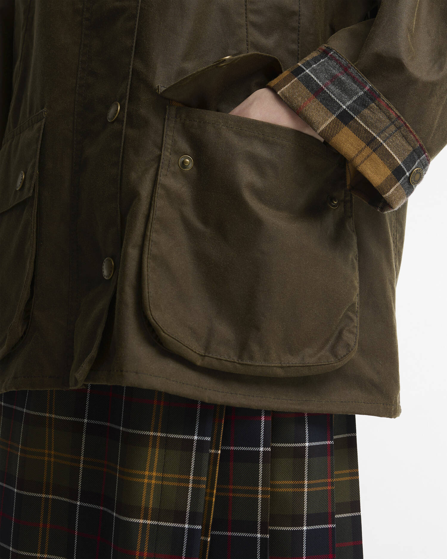Women's Bedale Waxed Jacket Beech/Dress image number 5