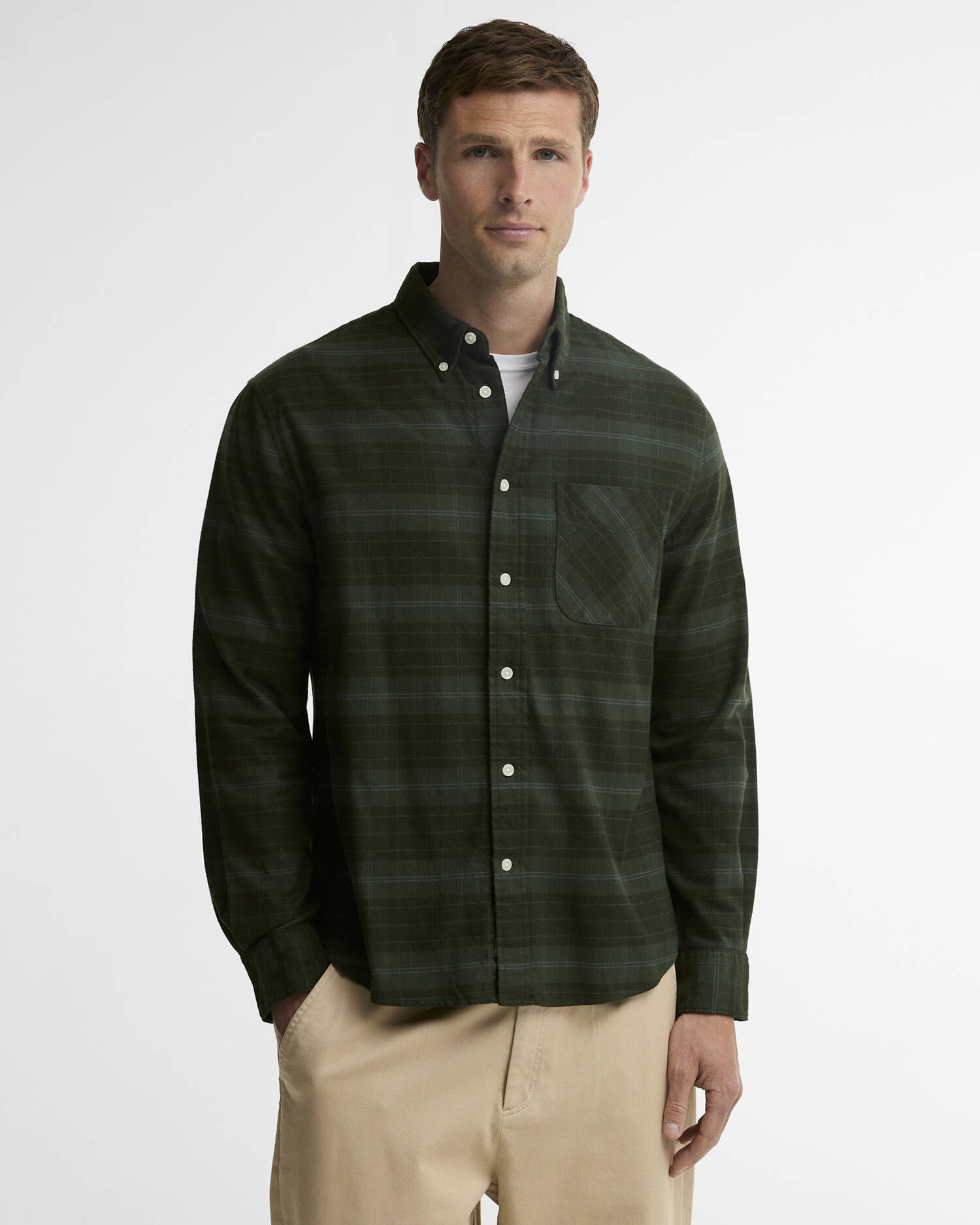 Camicia Mineral a maniche lunghe in tartan con taglio classico Pine Glen image number 0