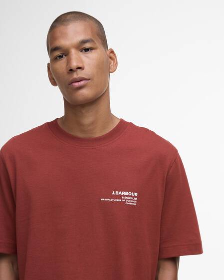 T-shirt con stampa con foto Parkend dalla vestibilit&agrave; comoda Fired Brick