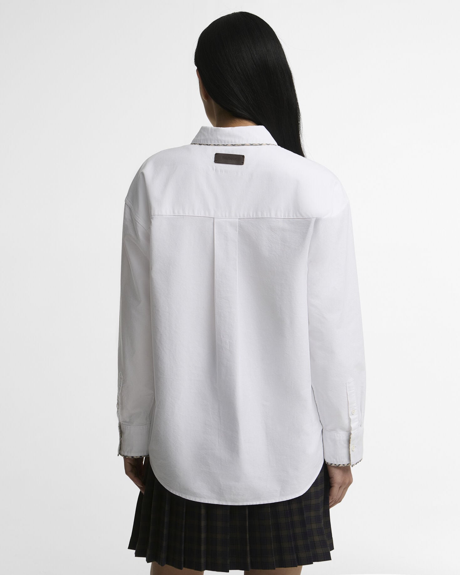 Barbour Bluse Alverstone Oxford Relaxed Fit White