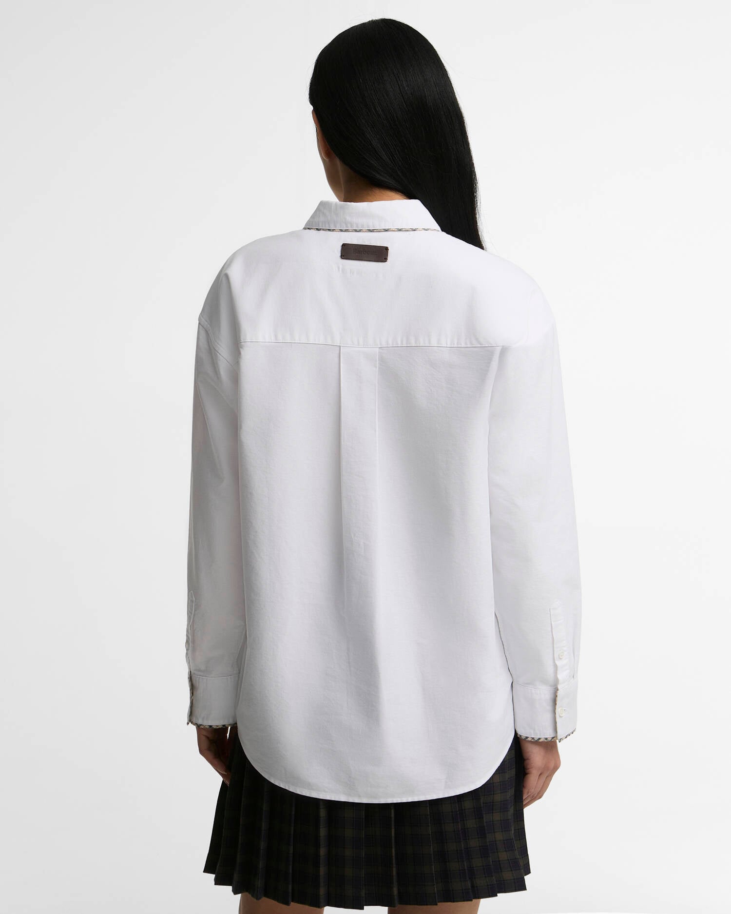 Barbour Bluse Alverstone Oxford Relaxed Fit White image number 2