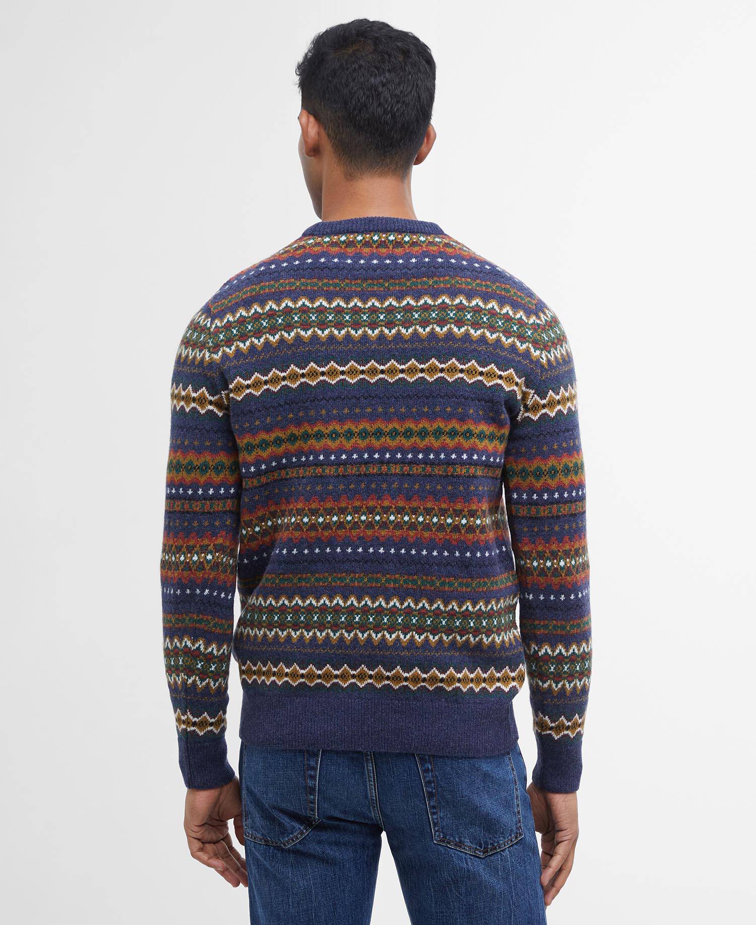 Case Fair Isle Jumper Navy Marl image number 2