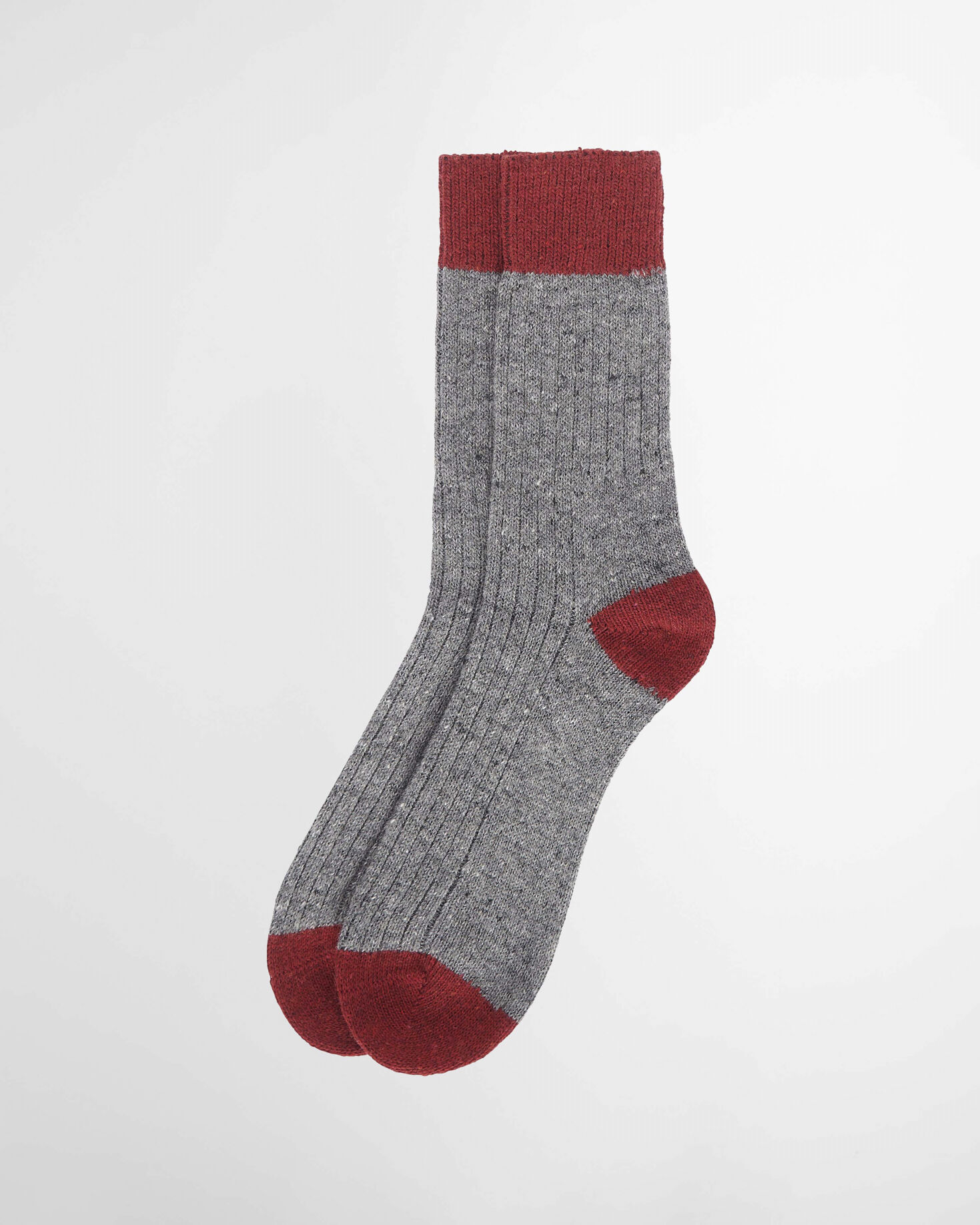 Houghton Socks Mid Grey-Red