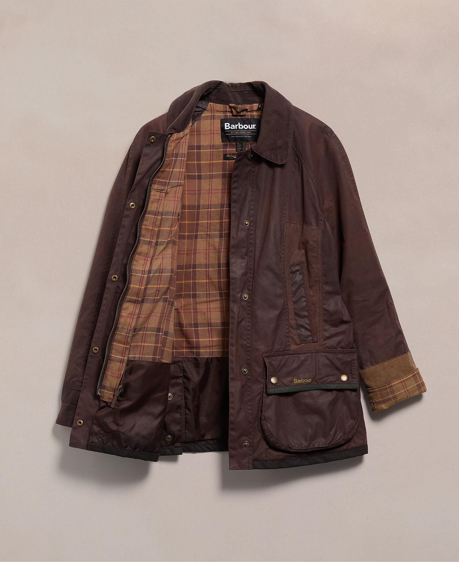 Barbour Re-loved Women's Beadnell Waxed Jacket - Size 12 Rustic
