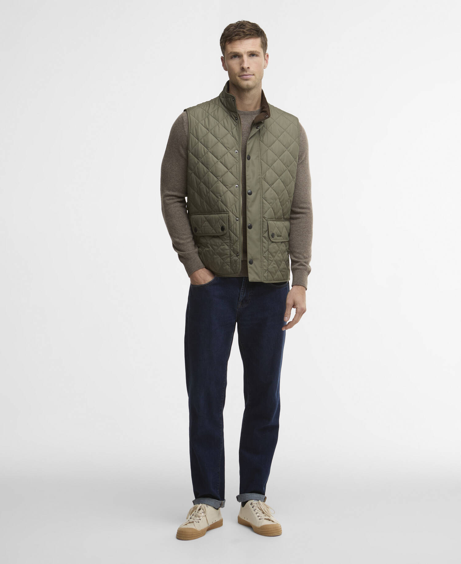 Lowerdale Gilet Dusty Olive image number 1