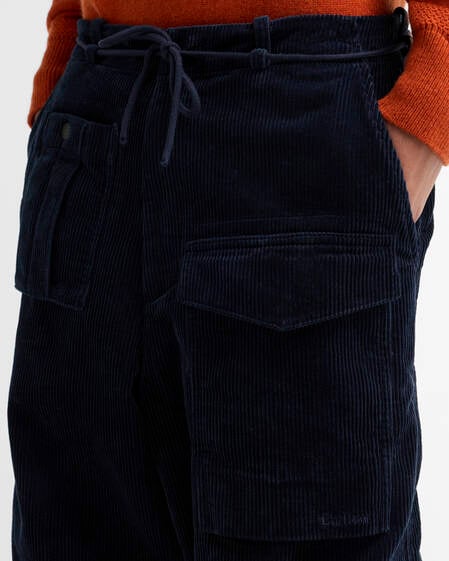 Barbour x Norbit Oversized Cord Trousers Navy