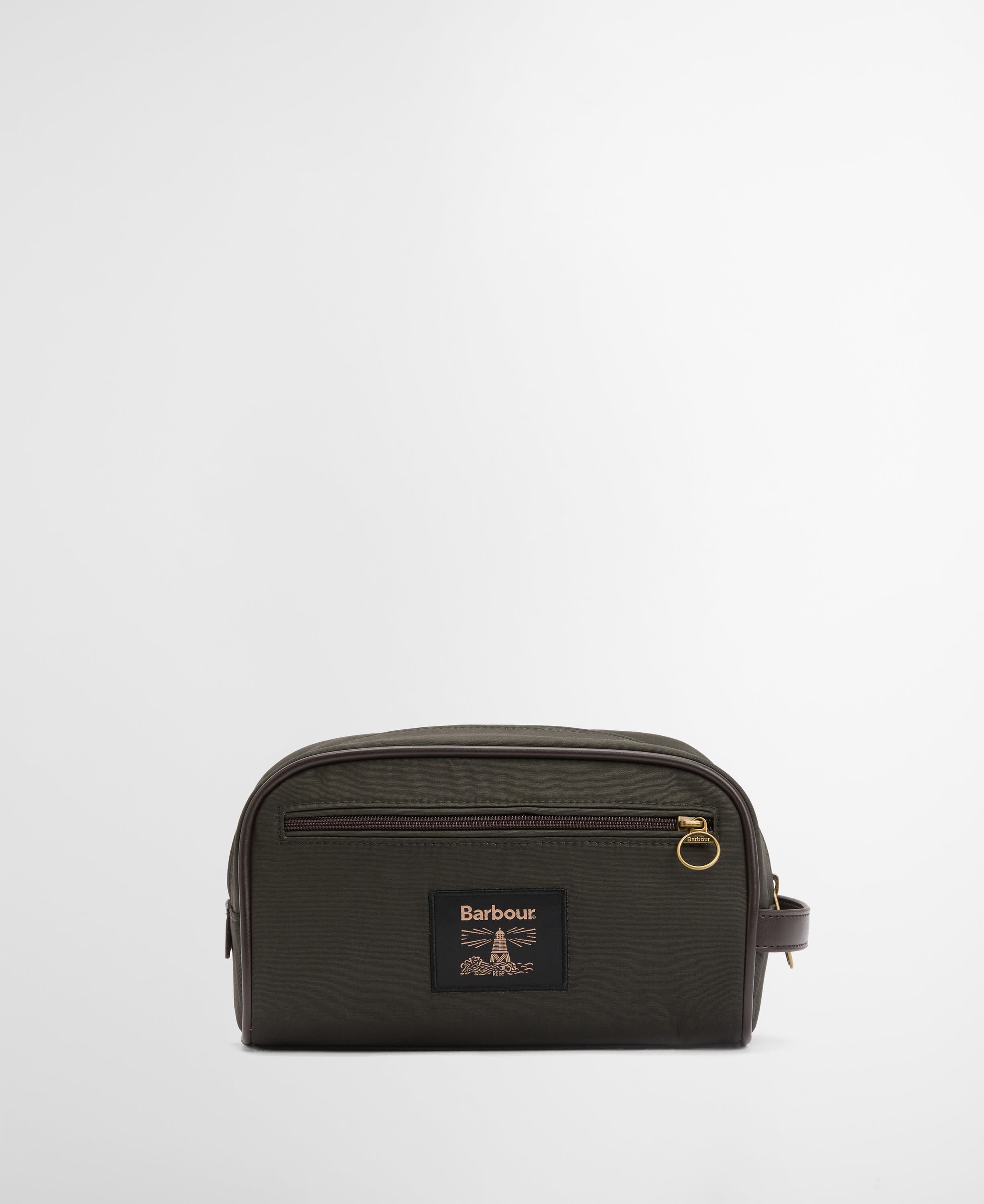 Waxed Washbag Olive/Beacon