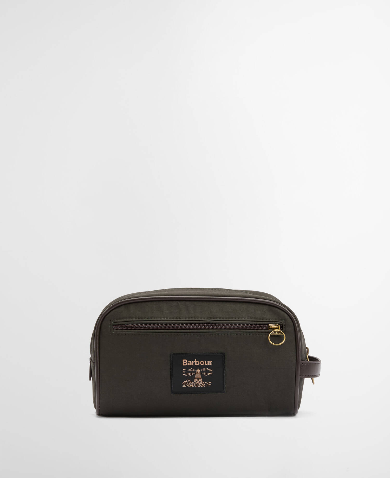 Waxed Washbag Olive/Beacon image number 0