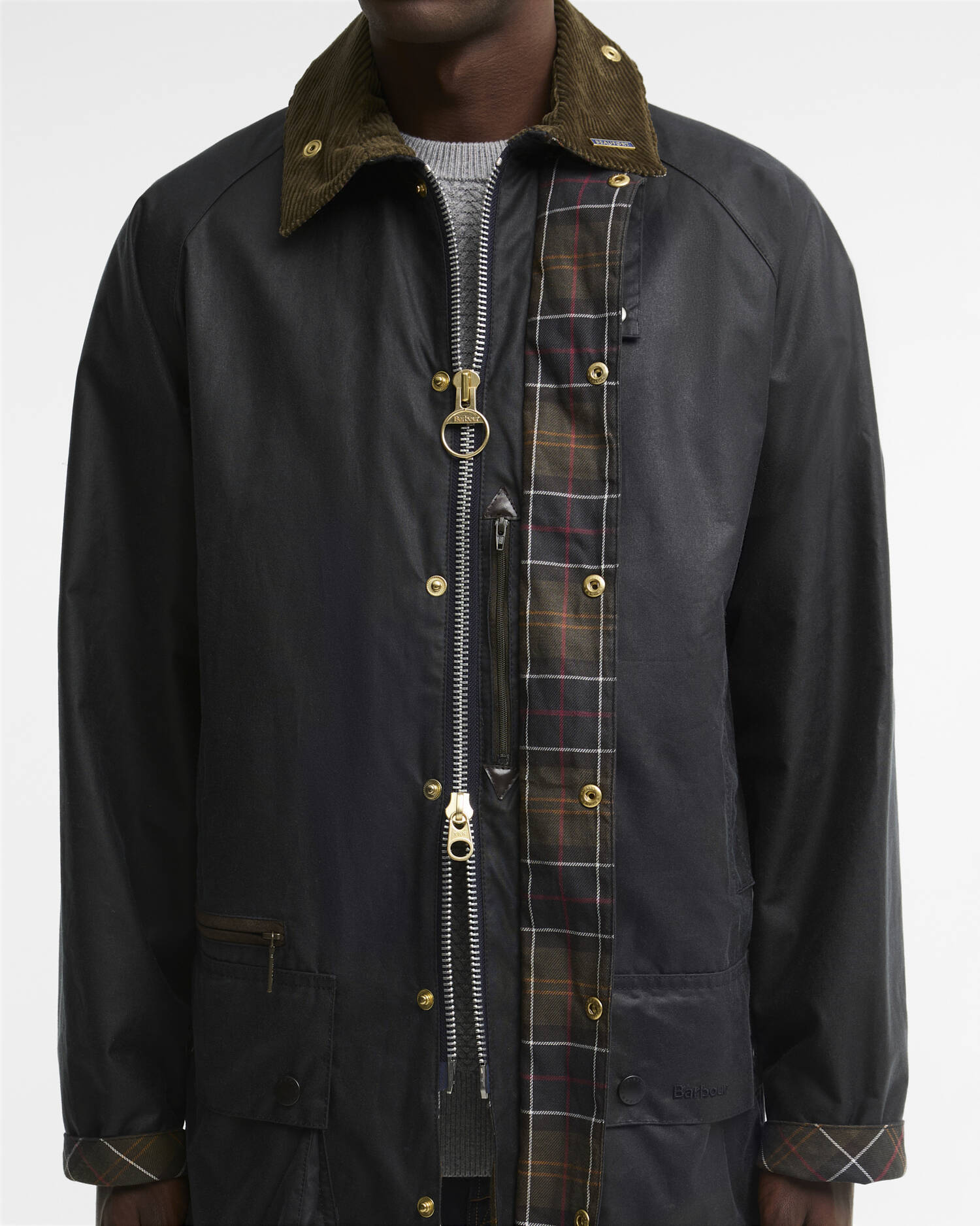 Icons Beaufort Waxed Jacket Navy image number 4