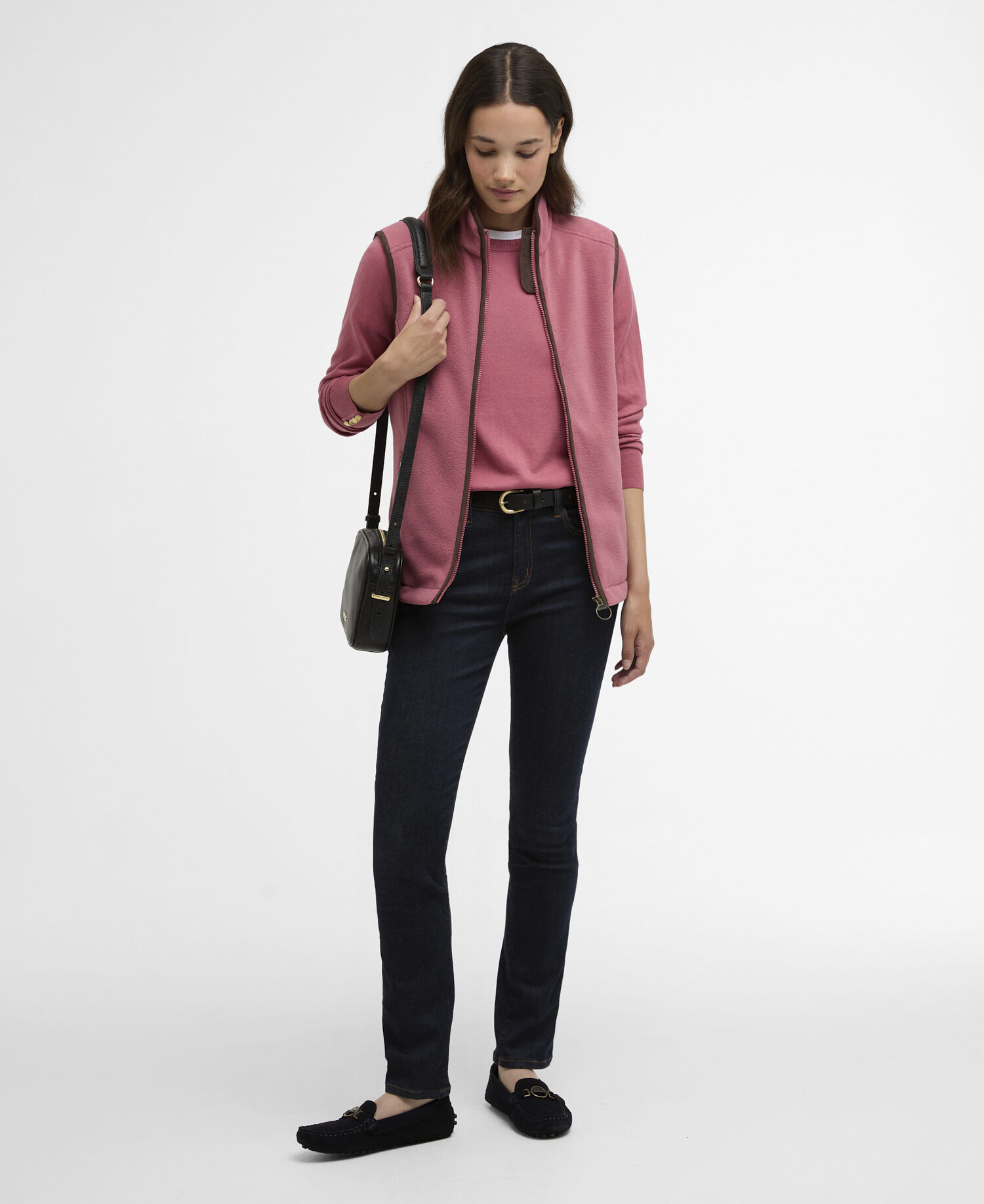 Country Colton Fleece Gilet Wildberry