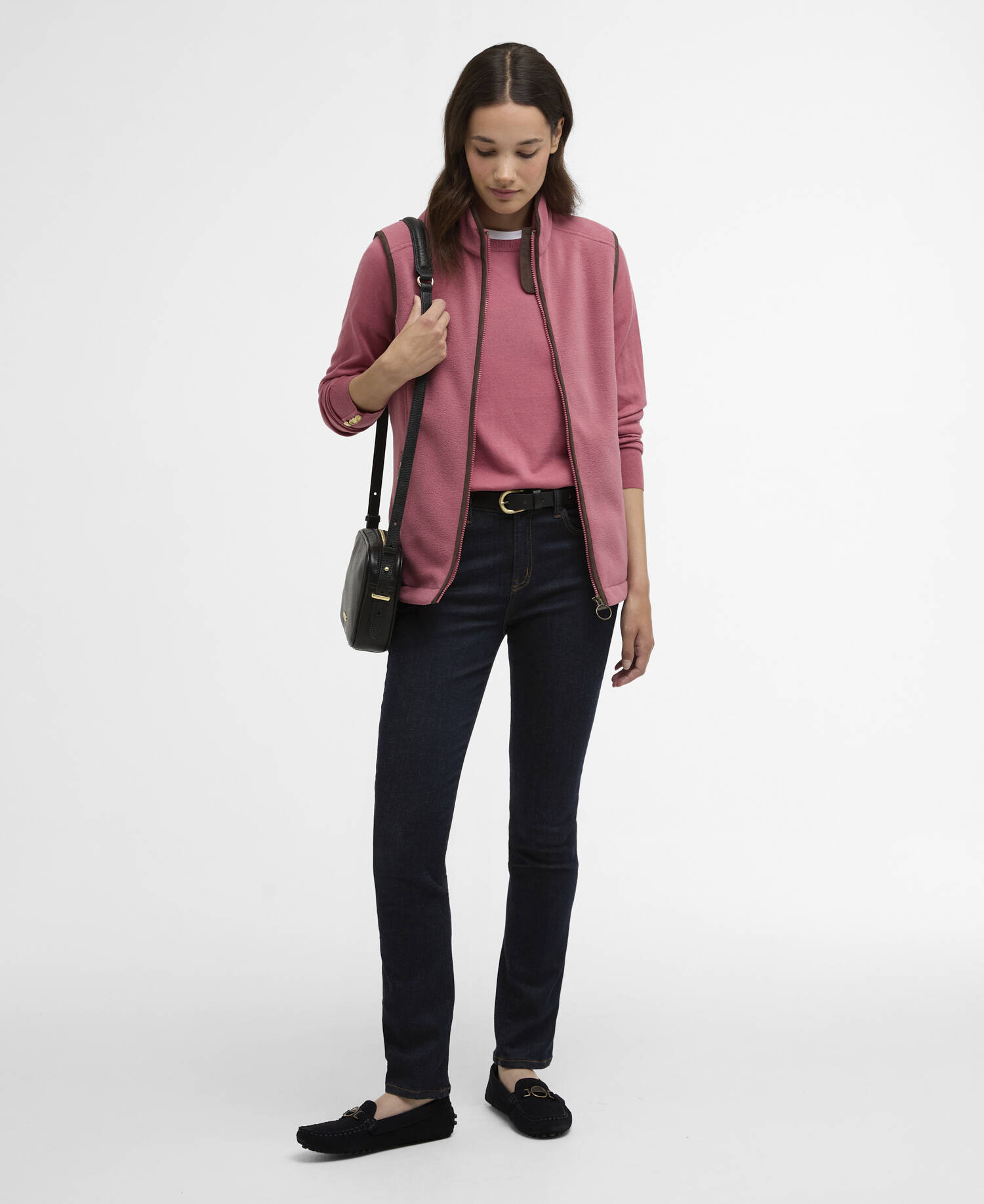 Country Colton Fleece Gilet Wildberry image number 1