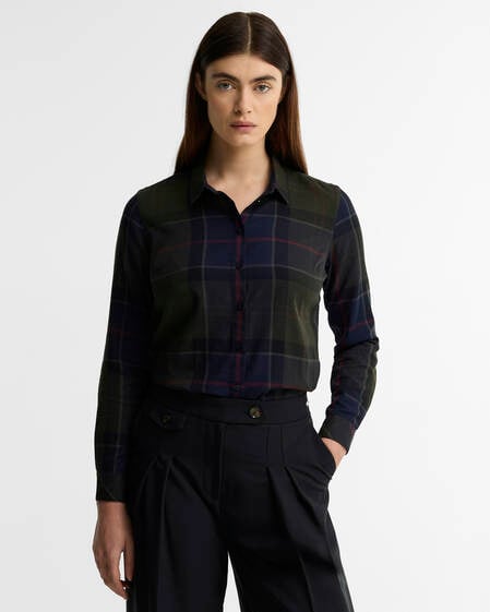 Bredon Regular Long-Sleeved Shirt Shadow Classic Tartan