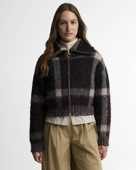 Barbour Cardigan Carville Zip-Up Multi