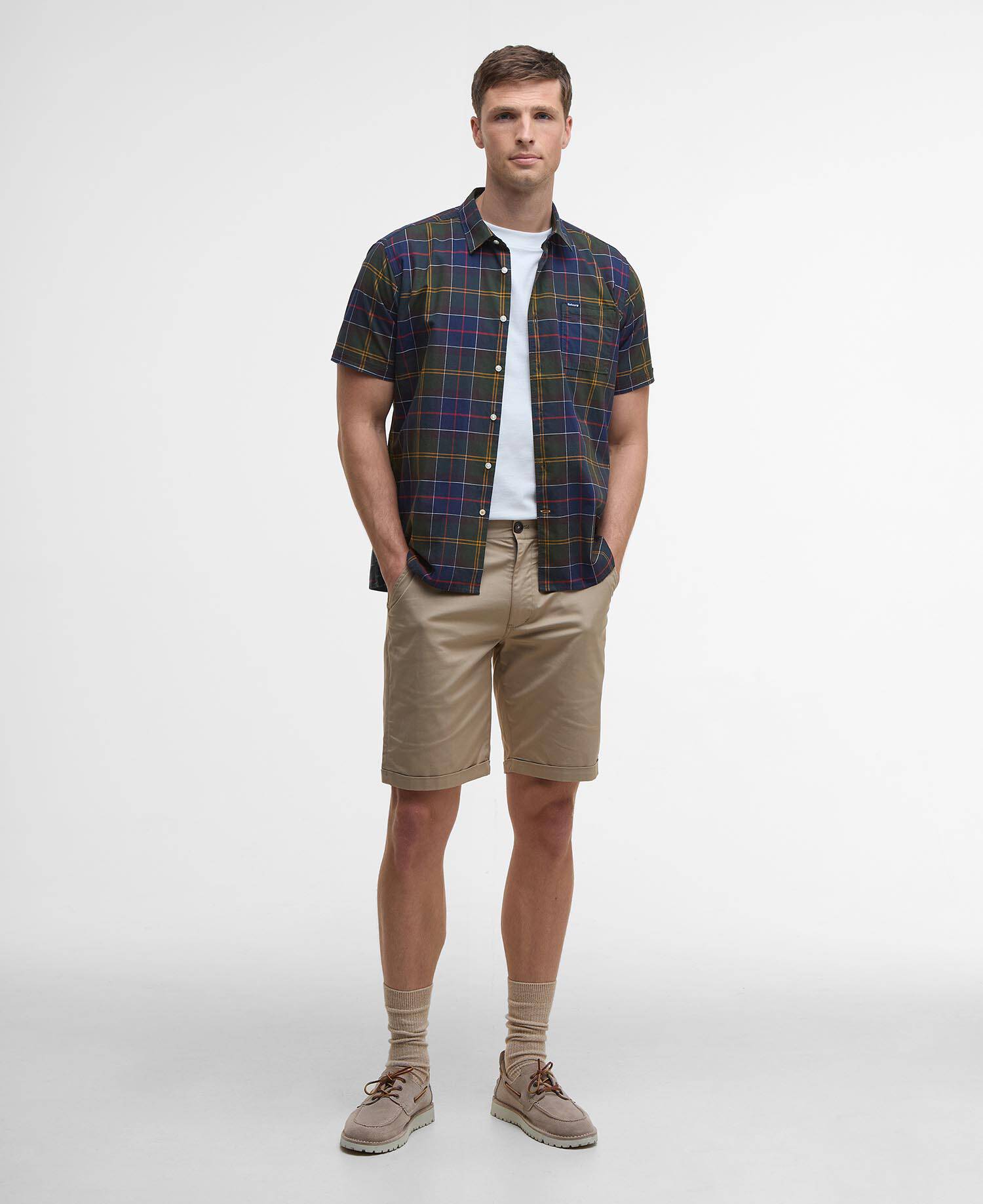 Camicia sartoriale a maniche corte Gordon Classic Tartan image number 1