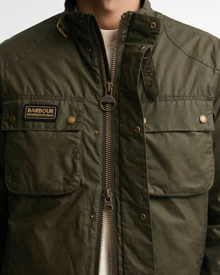 Wachsjacke Winter Merton Olive Night