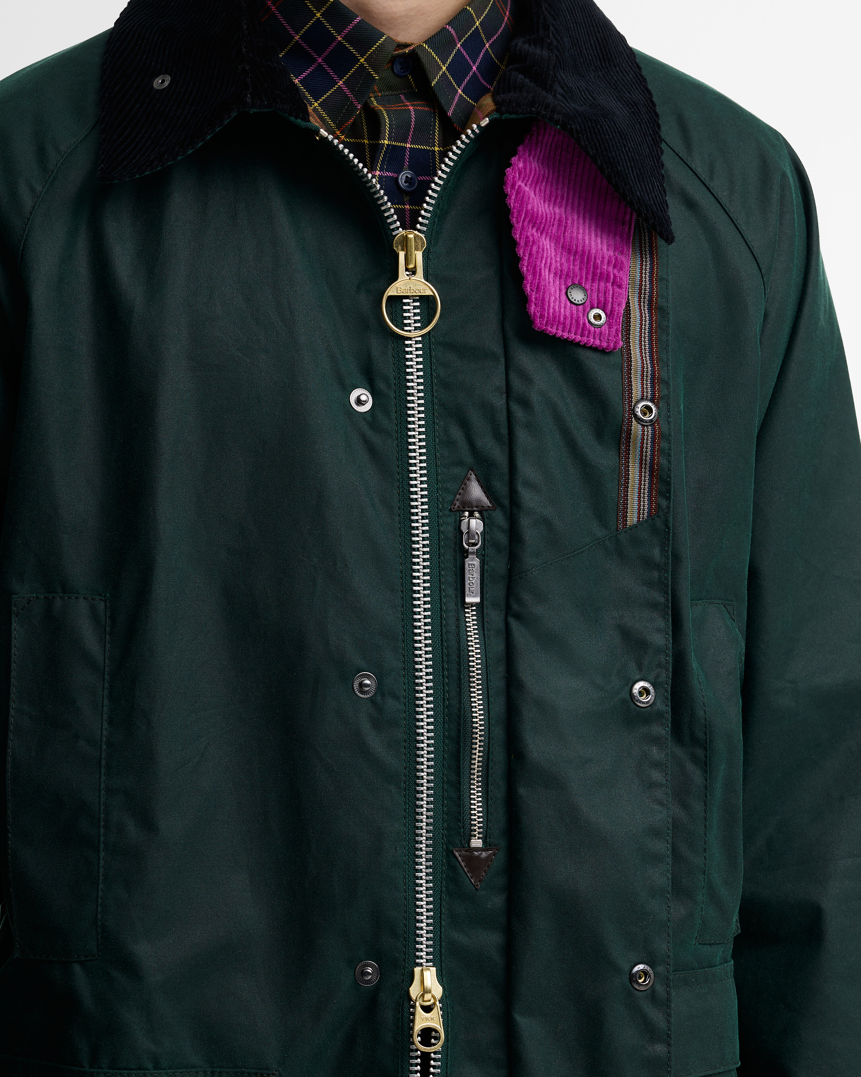 Buy Paul Smith Loves Barbour Gamefair Waxed Jacket for USD 625.00